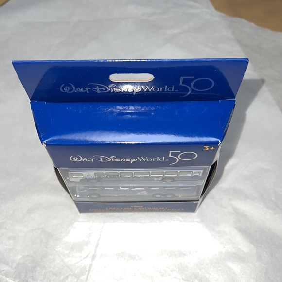 DISNEY Mickey Mouse and Minnie Mouse 50th Anniversary Die Cast Bus Set - Picture 9 of 9